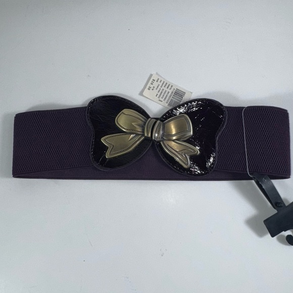 Vintage wet seal purple bow clip belt size S/M - Picture 4 of 5